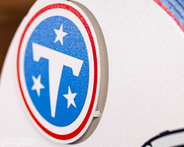 Tennessee Titans BLITZ Collection - 8 Layer Helmet 3D Vintage Metal Wall Art