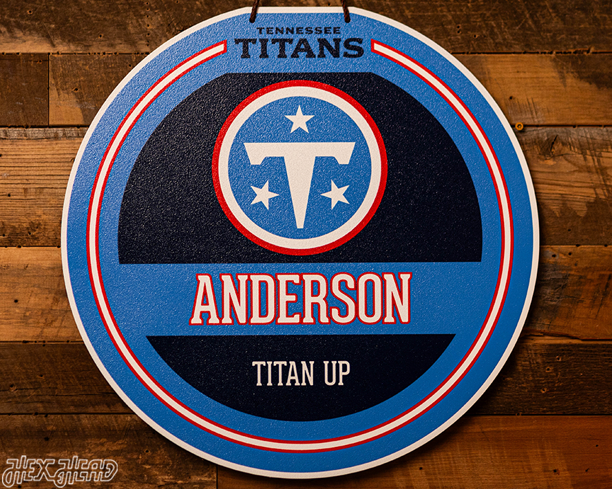 Tennessee Titans Personalized Monogram Metal Art