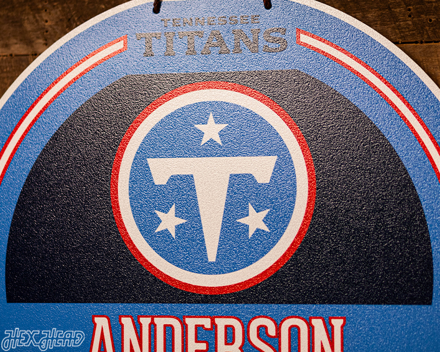 Tennessee Titans Personalized Monogram Metal Art