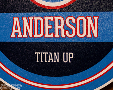 Tennessee Titans Personalized Monogram Metal Art