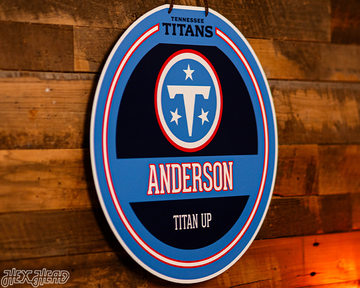 Tennessee Titans Personalized Monogram Metal Art