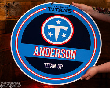 Tennessee Titans Personalized Monogram Metal Art