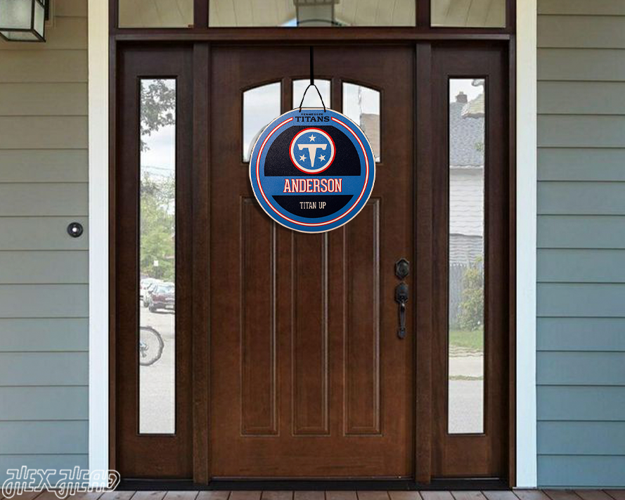 Tennessee Titans Personalized Monogram Metal Art