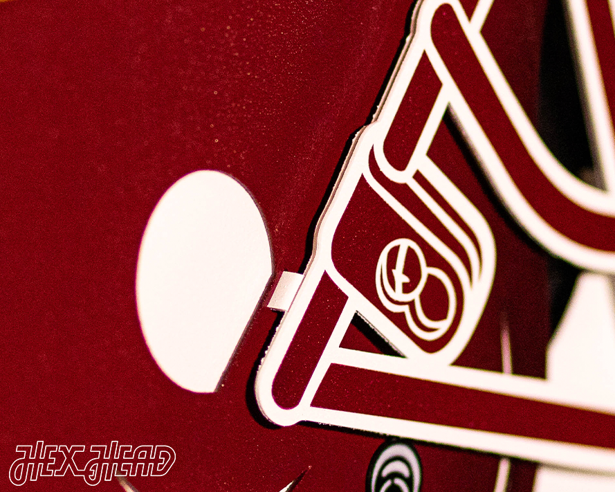 Washington Commanders BLITZ Collection - 8 Layer Helmet 3D Vintage Metal Wall Art