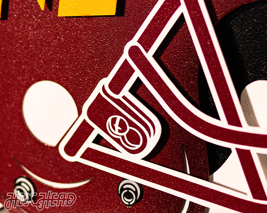 Washington Commanders BLITZ Collection - 8 Layer Helmet 3D Vintage Metal Wall Art