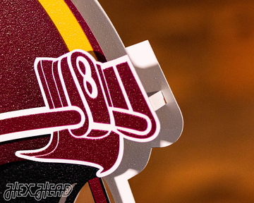 Washington Commanders BLITZ Collection - 8 Layer Helmet 3D Vintage Metal Wall Art