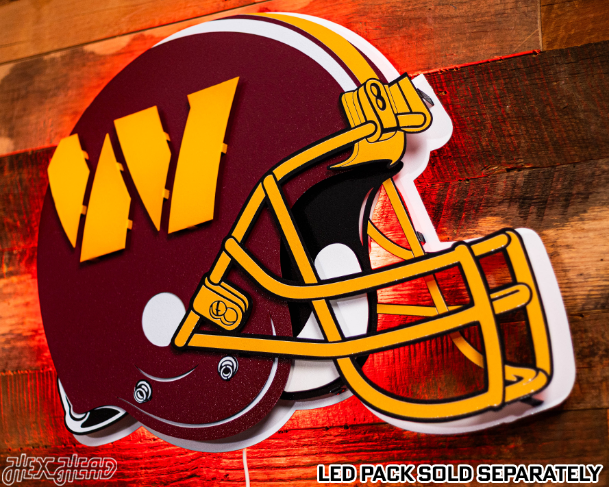 Washington Commanders BLITZ Collection - 8 Layer Helmet 3D Vintage Metal Wall Art