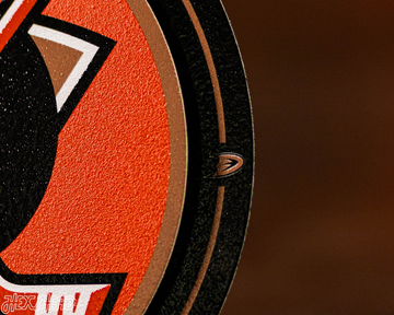 Anaheim Ducks "Double Play" On the Shelf or on the Wall Art