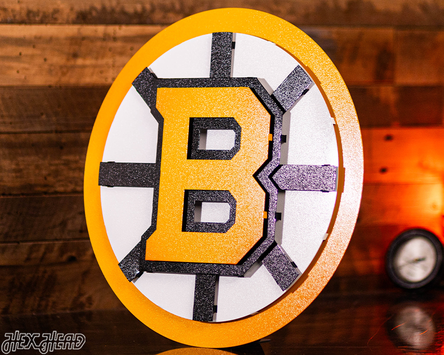 Boston Bruins NHL 3D Vintage Metal Wall Art