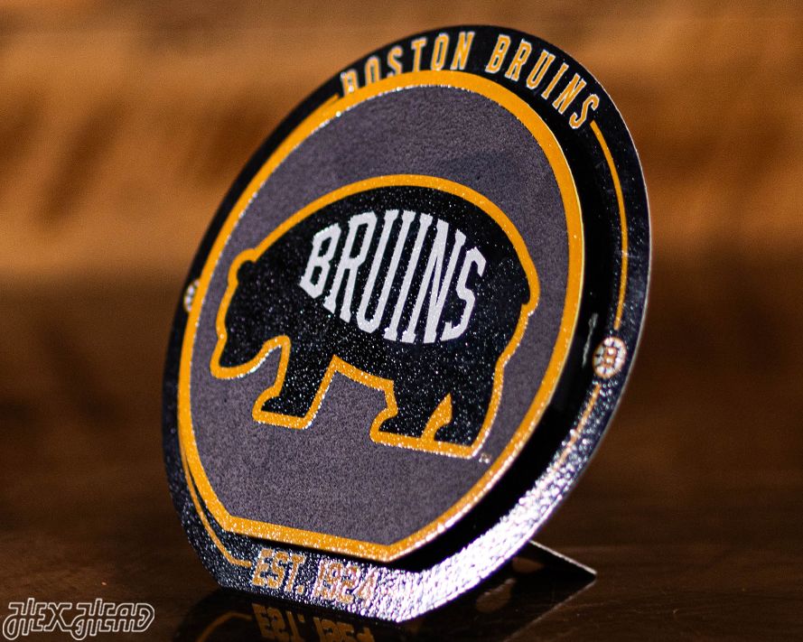 Boston Bruins "Double Play" On the Shelf or on the Wall Art