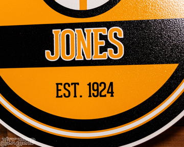Boston Bruins Personalized Monogram Metal Art