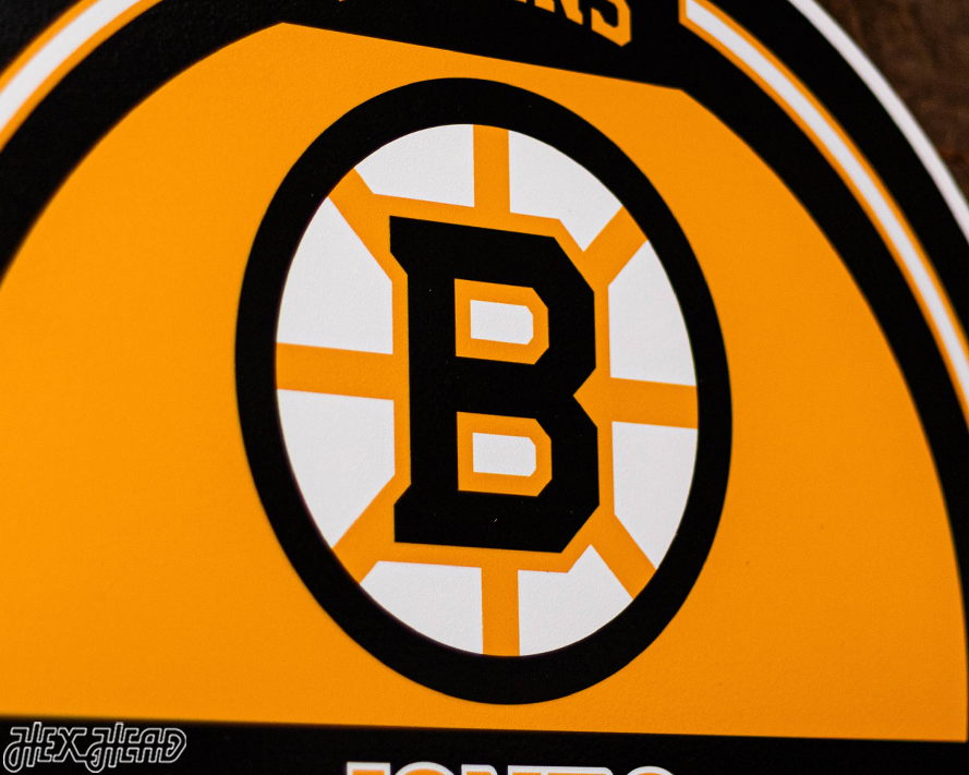 Boston Bruins Personalized Monogram Metal Art