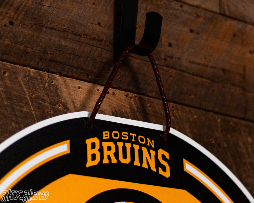 Boston Bruins Personalized Monogram Metal Art