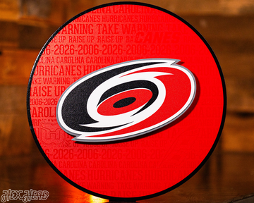 Carolina Hurricanes CRAFT SERIES 3D Embossed Metal Wall Art