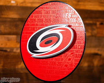 Carolina Hurricanes CRAFT SERIES 3D Embossed Metal Wall Art