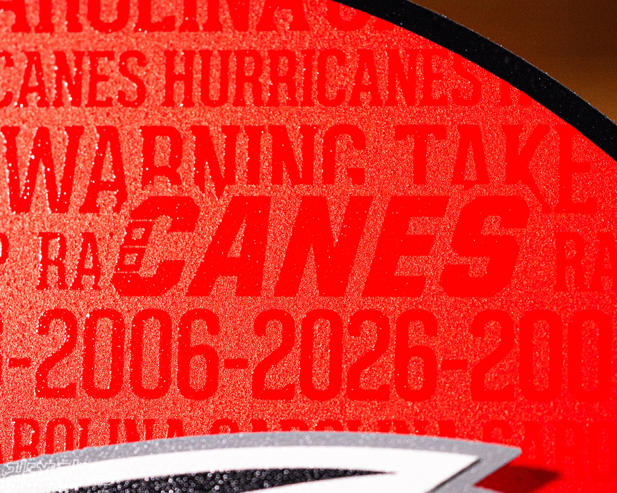 Carolina Hurricanes CRAFT SERIES 3D Embossed Metal Wall Art