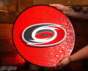 Carolina Hurricanes CRAFT SERIES 3D Embossed Metal Wall Art