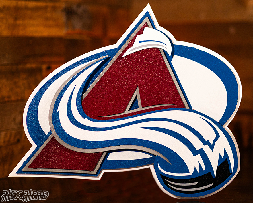 Colorado Avalanche NHL 3D Vintage Metal Wall Art