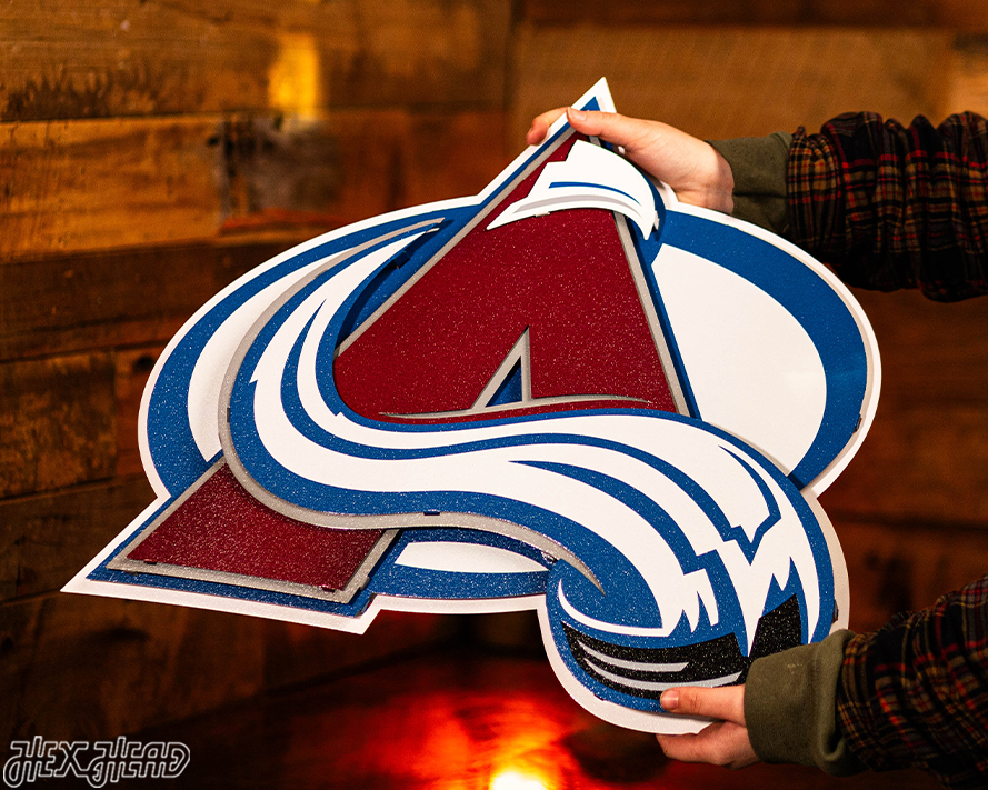 Colorado Avalanche NHL 3D Vintage Metal Wall Art