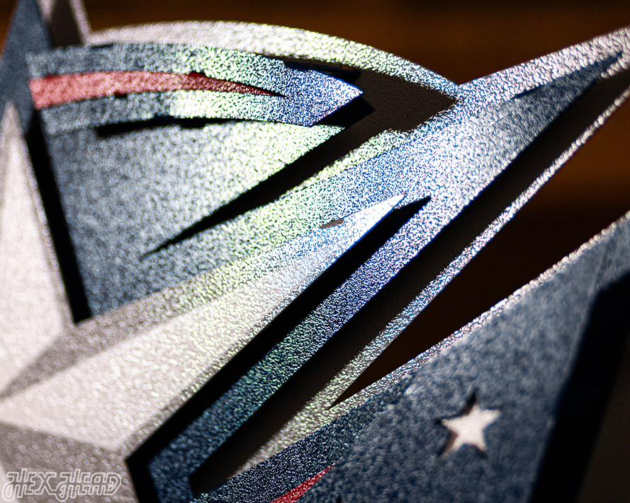 Columbus Blue Jackets NHL 3D Vintage Metal Wall Art