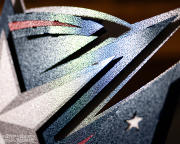Columbus Blue Jackets NHL 3D Vintage Metal Wall Art