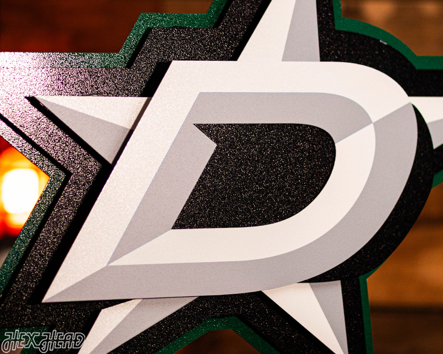 Dallas Stars NHL 3D Vintage Metal Wall Art
