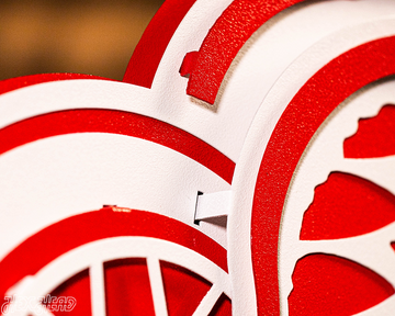 Detroit Red Wings 3D Vintage 9 LAYER Metal Wall Art