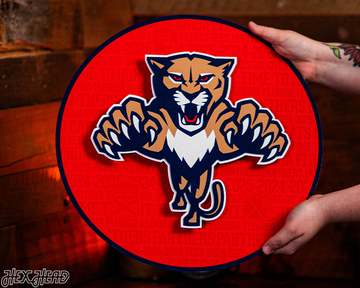 Florida Panthers CRAFT SERIES 3D Vintage Metal Wall Art