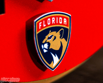 12" Florida Panthers HEX HEAD EXCLUSIVE Design 2025 Champions 3D Metal Wall Art