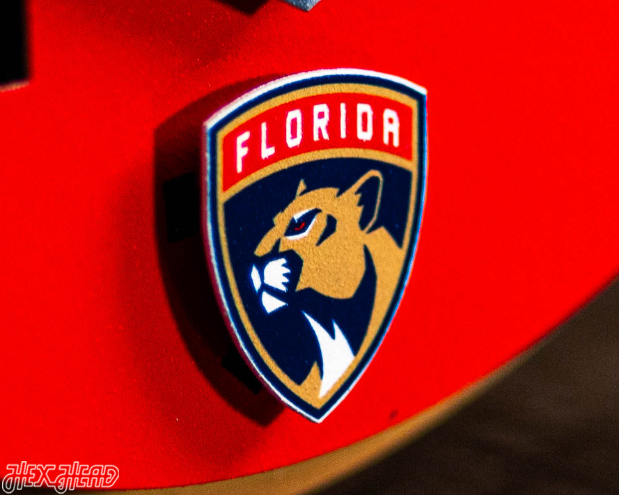 12" Florida Panthers HEX HEAD EXCLUSIVE Design 2025 Champions 3D Metal Wall Art