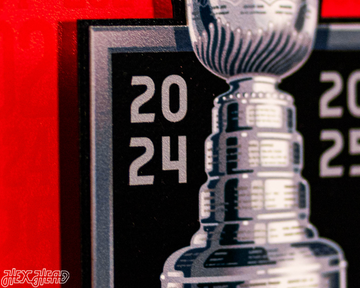 Florida Panthers Back to Back 2025 Stanley Cup Champions 3D Metal Wall Art