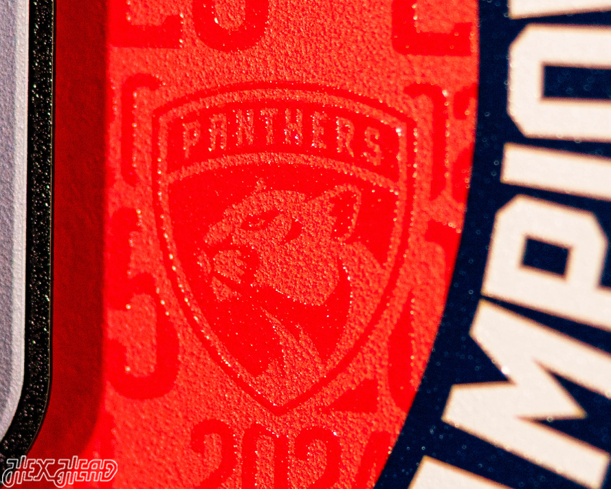Florida Panthers Back to Back 2025 Stanley Cup Champions 3D Metal Wall Art