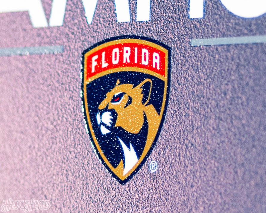 VARSITY Collection- SINGLE layer Florida Panthers 2025 Stanley Cup Metal Wall Art