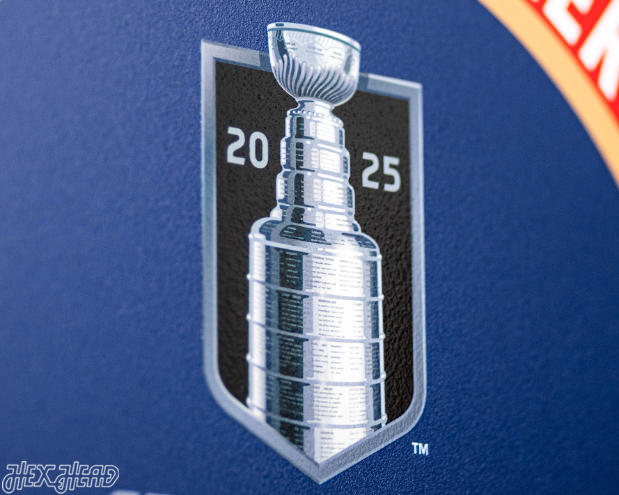 VARSITY Collection- SINGLE layer Florida Panthers 2025 Stanley Cup Metal Wall Art