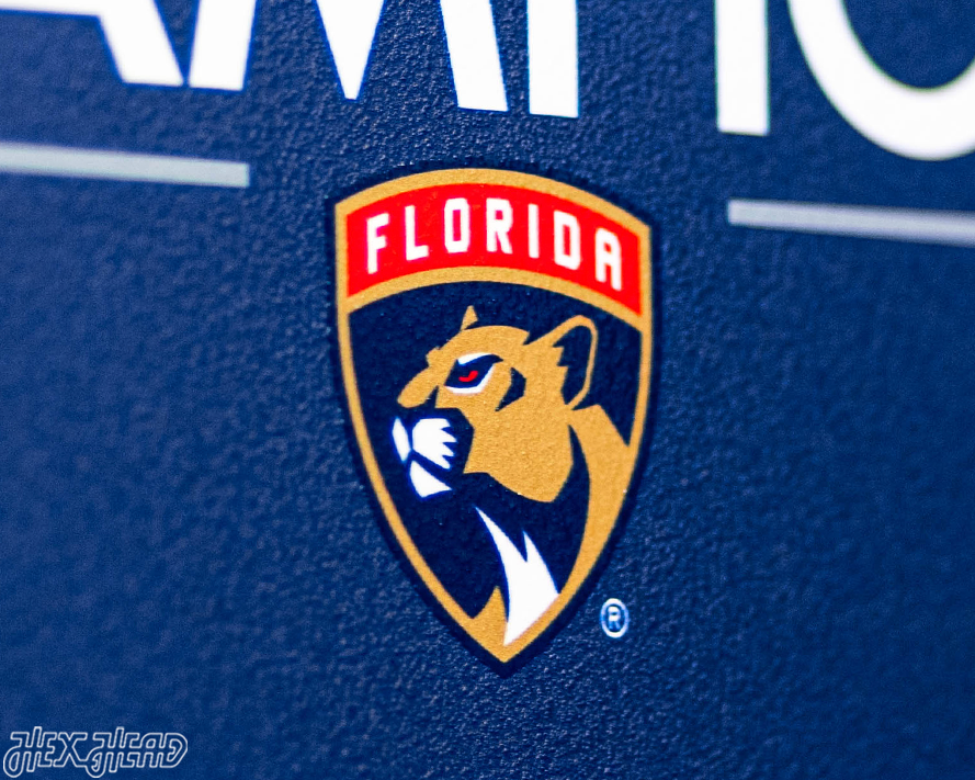VARSITY Collection- SINGLE layer Florida Panthers 2025 Stanley Cup Metal Wall Art