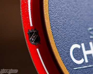 8" Florida Panthers 2025 Stanley Cup Champions "Double Play" On the Shelf or on the Wall Art