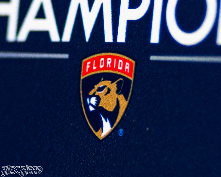 8" Florida Panthers 2025 Stanley Cup Champions "Double Play" On the Shelf or on the Wall Art