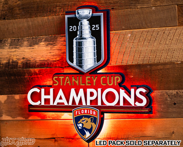 Florida Panthers OFFICIAL 2025 Stanley Cup Champion 3D Metal Wall Art