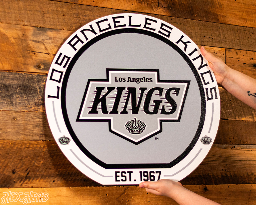 VARSITY Collection — Single Layer Los Angeles Kings Metal Wall Art