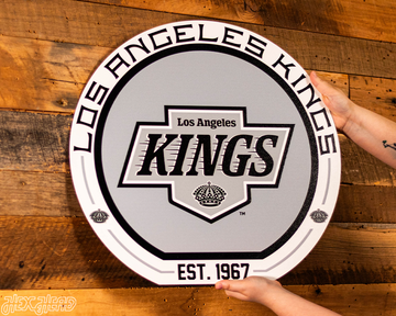 VARSITY Collection — Single Layer Los Angeles Kings Metal Wall Art