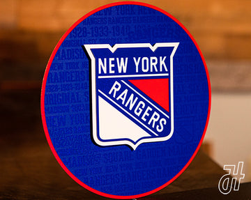 New York Rangers CRAFT SERIES 3D Embossed Metal Wall Art