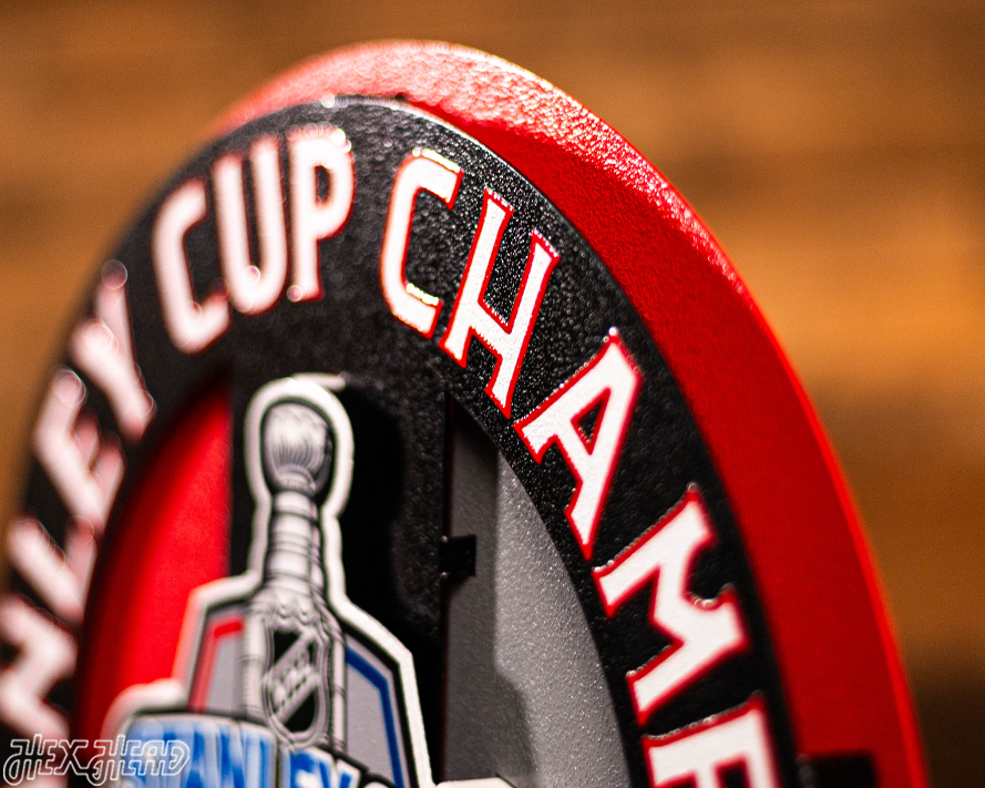 Carolina Hurricanes HEX HEAD EXCLUSIVE 2006 Stanley Cup 3D Metal Wall Art