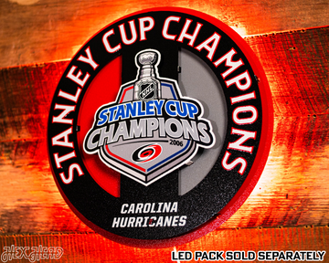 Carolina Hurricanes HEX HEAD EXCLUSIVE 2006 Stanley Cup 3D Metal Wall Art