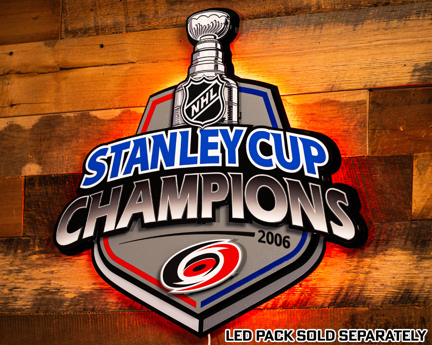 Carolina Hurricanes OFFICIAL 2006 Stanley Cup 3D Metal Wall Art