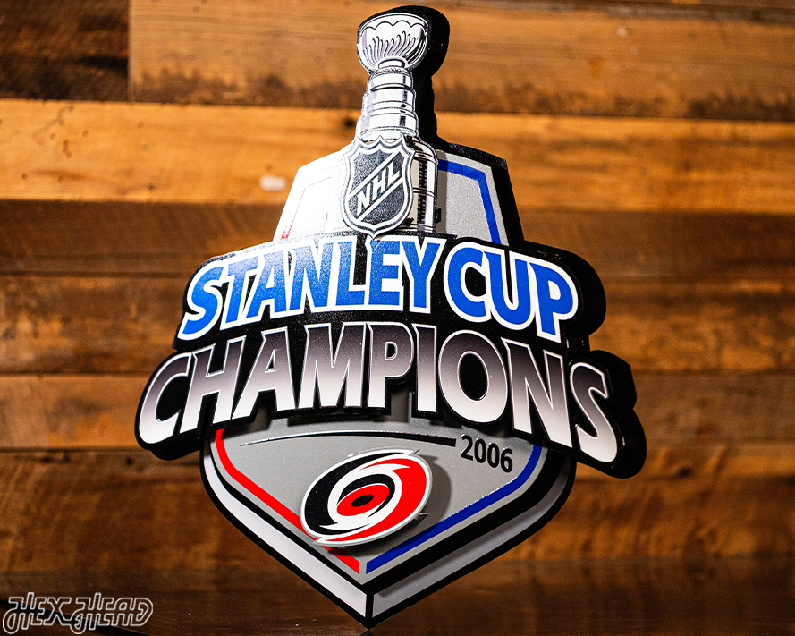 Carolina Hurricanes OFFICIAL 2006 Stanley Cup 3D Metal Wall Art
