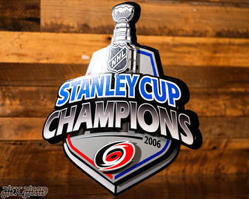 Carolina Hurricanes OFFICIAL 2006 Stanley Cup 3D Metal Wall Art