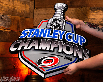 Carolina Hurricanes OFFICIAL 2006 Stanley Cup 3D Metal Wall Art