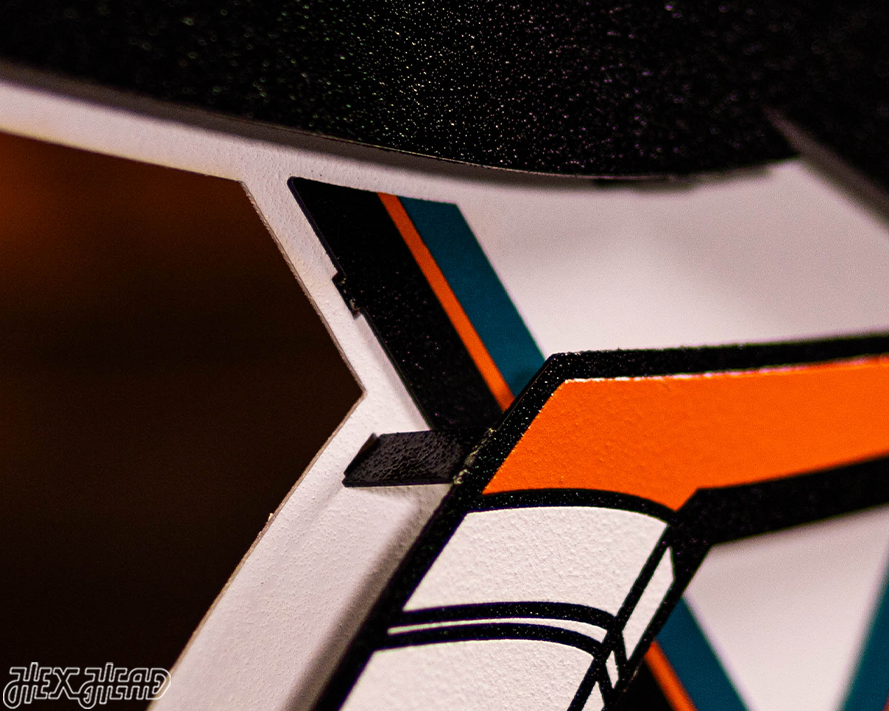 San Jose Sharks 3D Vintage Metal Wall Art