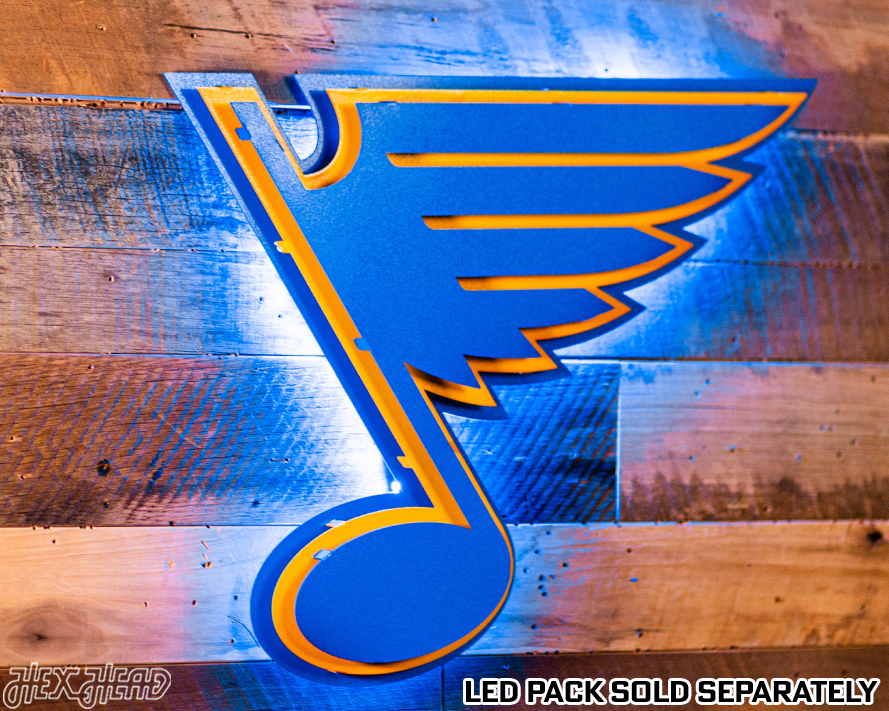 St Louis Blues 3D Vintage Metal Wall Art