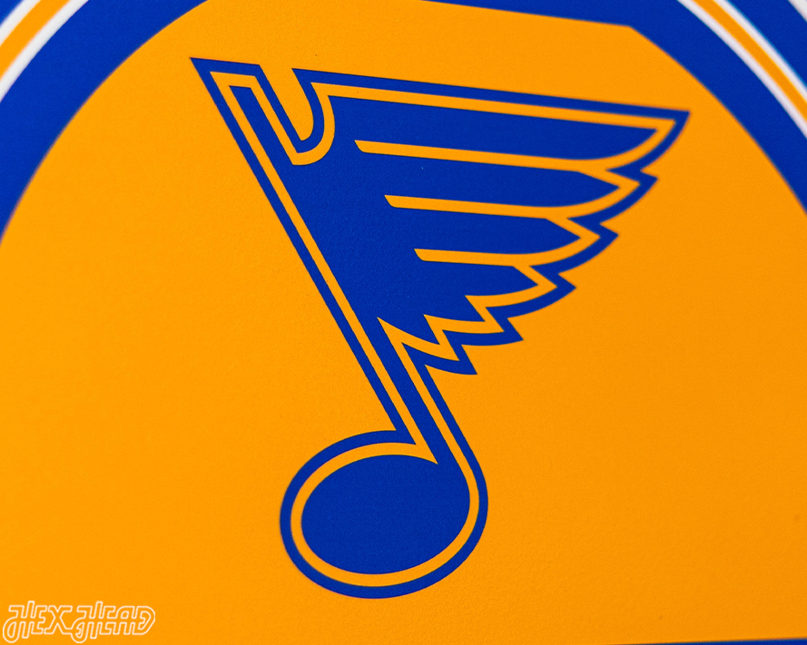 St. Louis Blues Personalized Monogram Metal Art